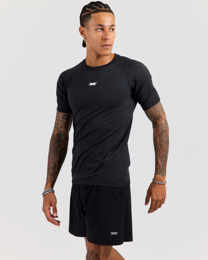 Men's Elite Seamless Slim Tee - Charcoal