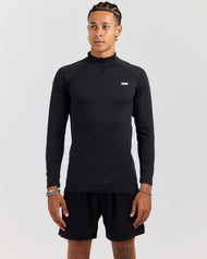 Men's Elite Seamless 1/4 Zip - Charcoal