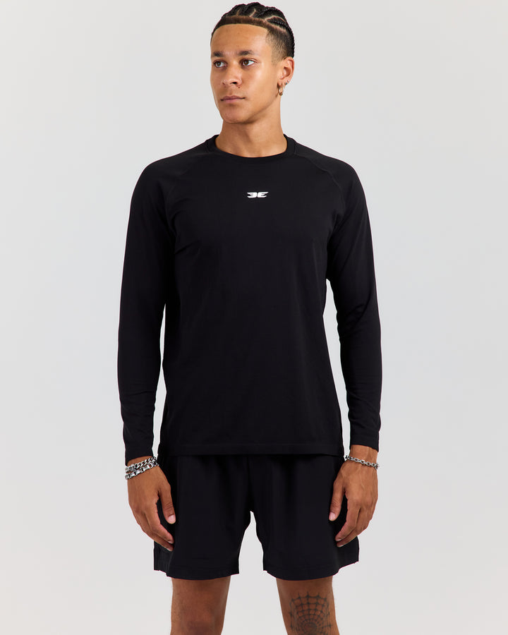 Men's Elite Seamless Long Sleeve - Black