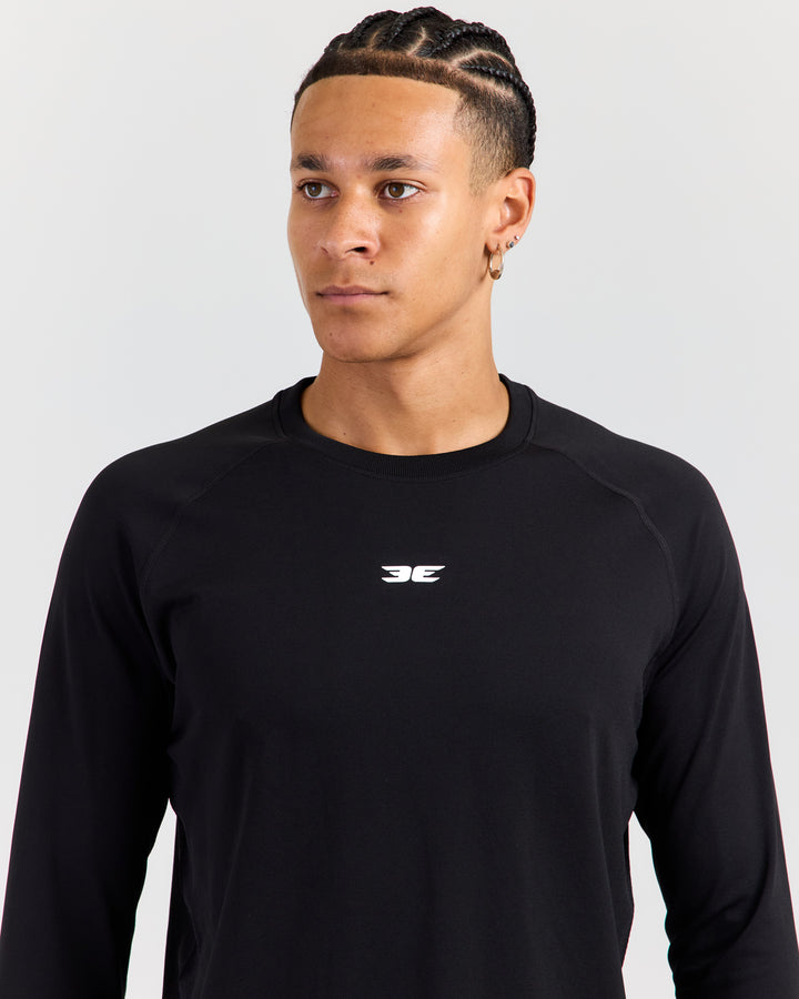 Men's Elite Seamless Long Sleeve - Black