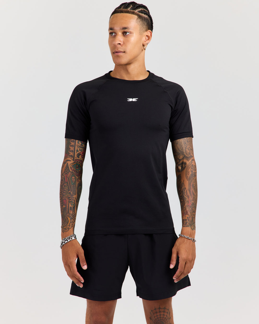 Men's Elite Seamless Slim Tee - Black