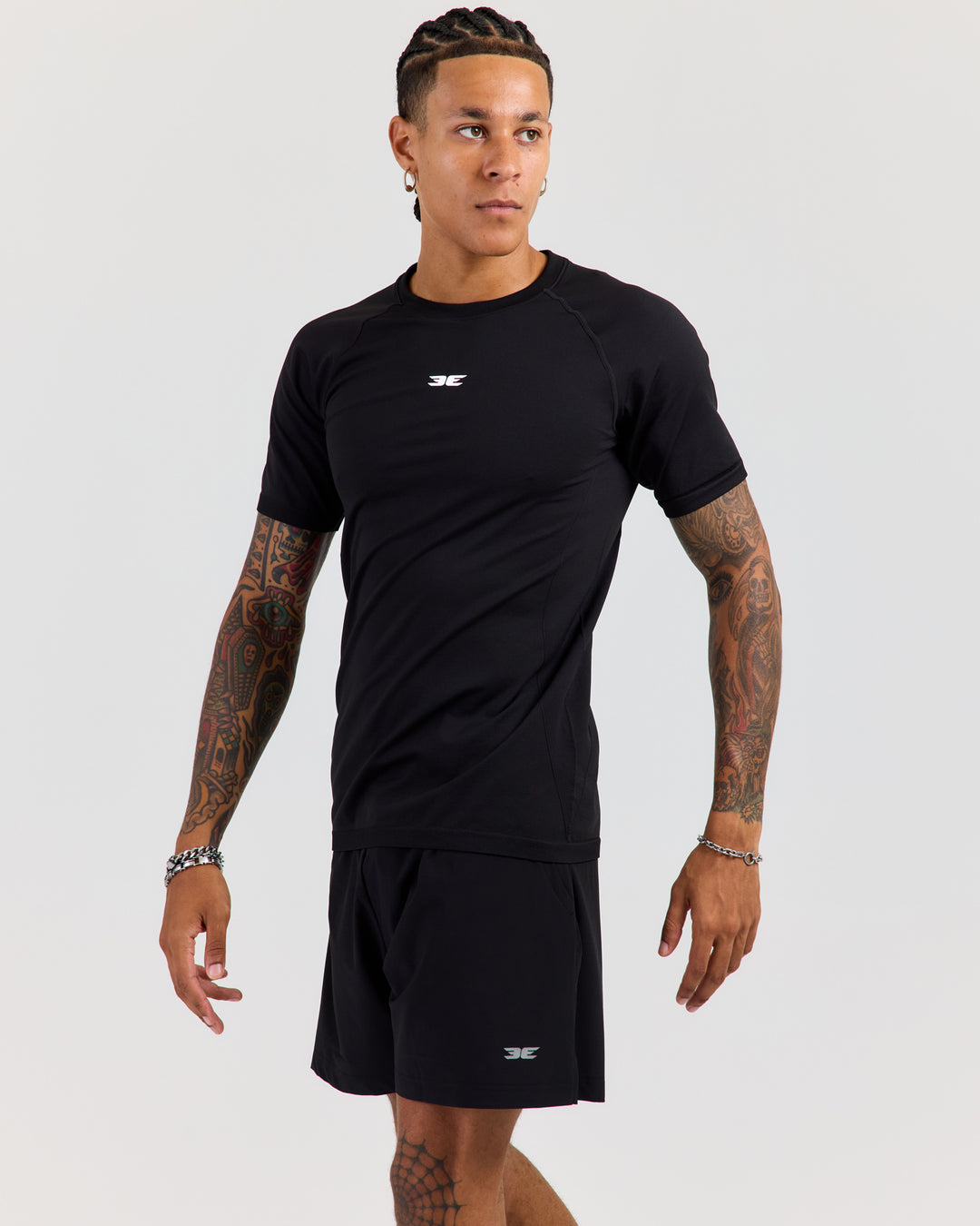 Men's Elite Seamless Slim Tee - Black