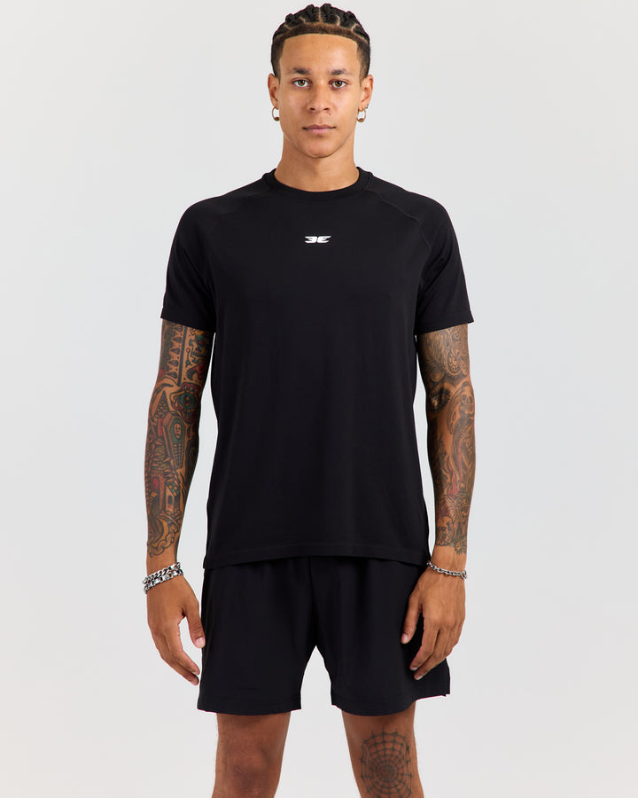 Men's Elite Seamless Regular Tee - Black