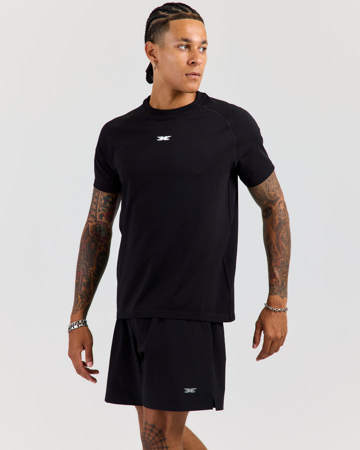 Men's Elite Seamless Regular Tee - Black