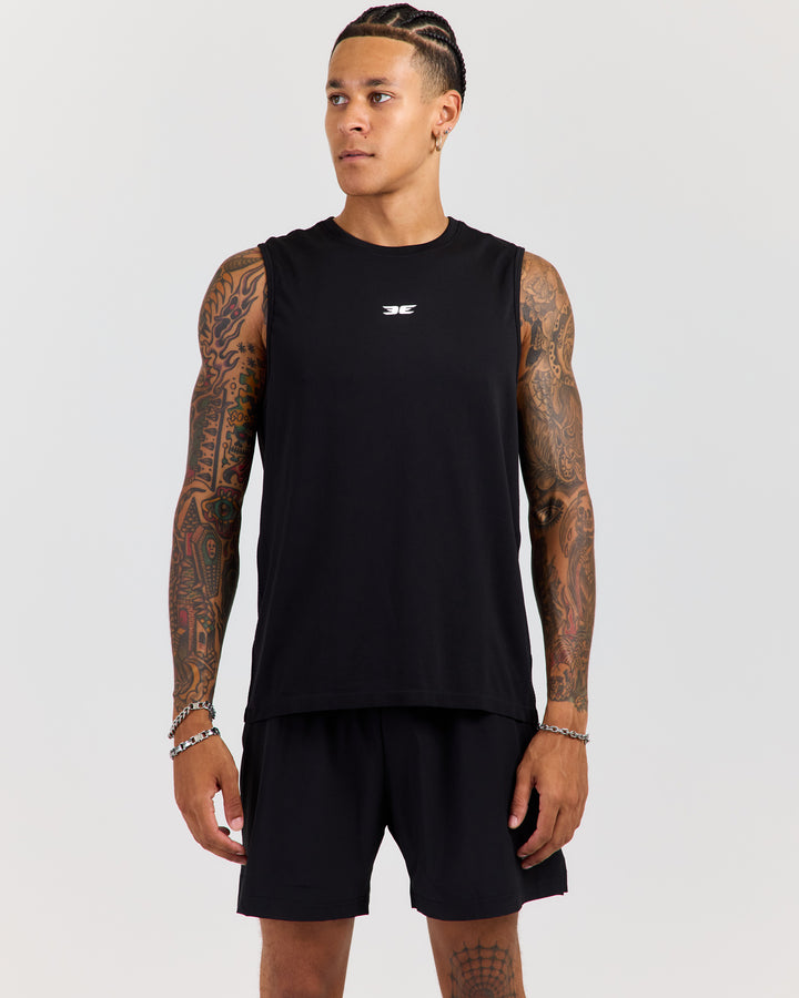 Men's Elite Seamless Tank - Black