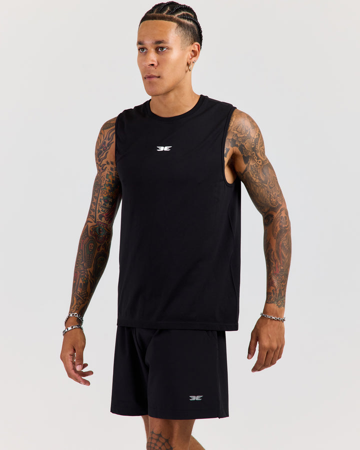 Men's Elite Seamless Tank - Black