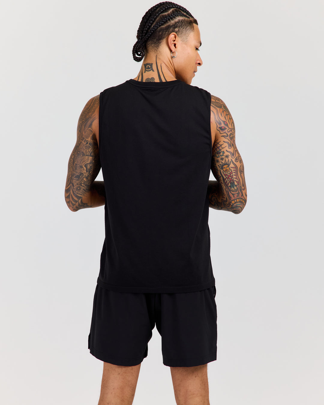 Men's Elite Seamless Tank - Black