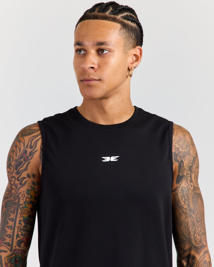 Men's Elite Seamless Tank - Black