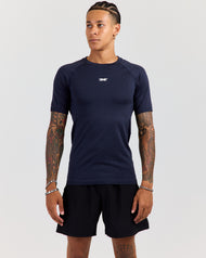 Men's Elite Seamless Slim Tee - Navy