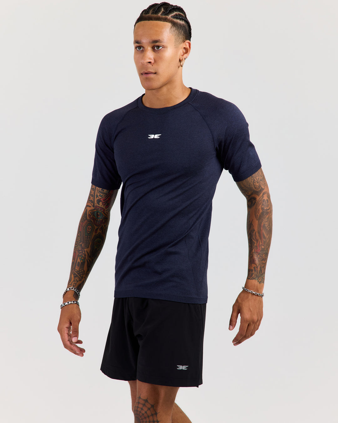 Men's Elite Seamless Slim Tee - Navy