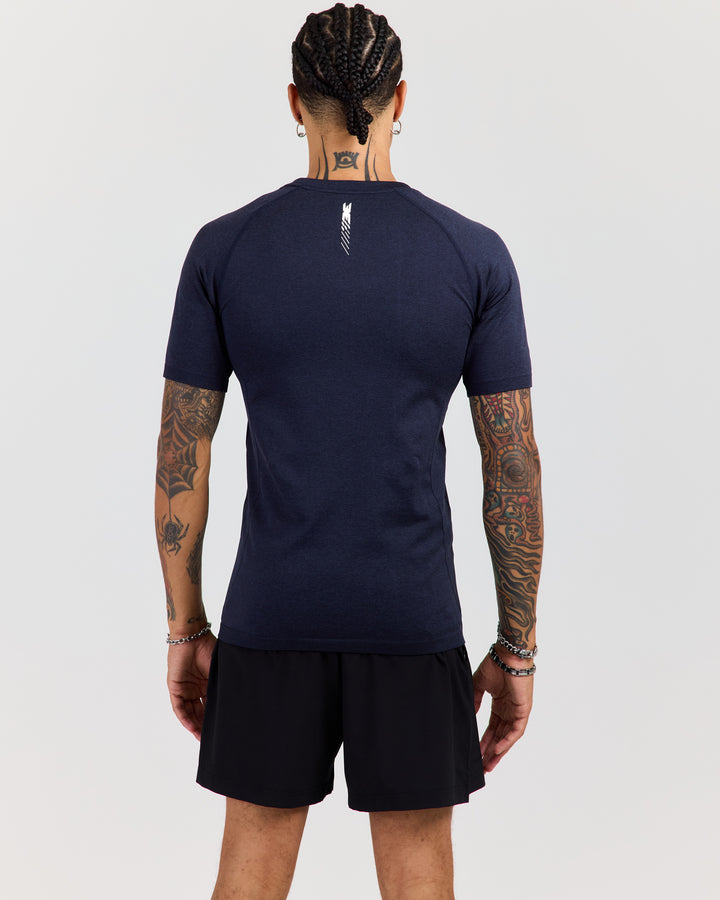 Men's Elite Seamless Slim Tee - Navy