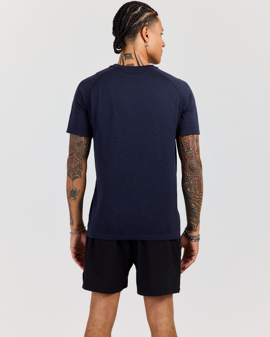 Men's Elite Seamless Regular Tee - Navy