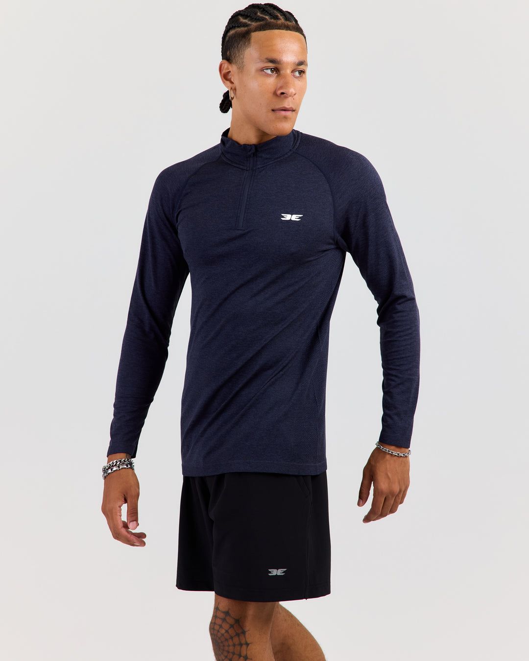 Men's Elite Seamless 1/4 Zip - Navy