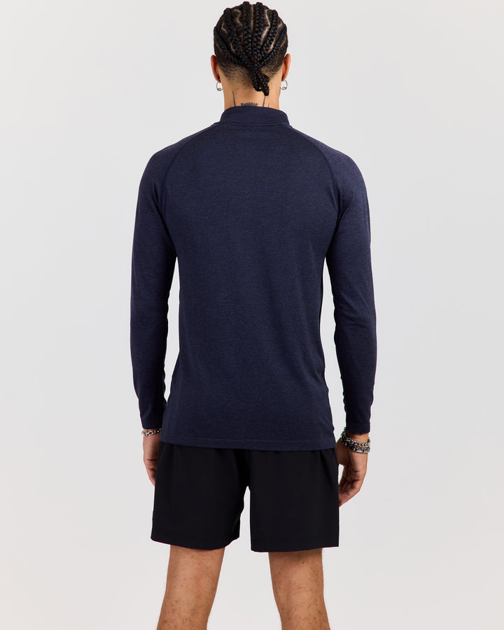 Men's Elite Seamless 1/4 Zip - Navy