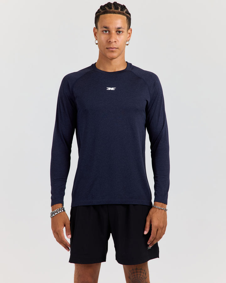 Men's Elite Seamless Long Sleeve - Navy