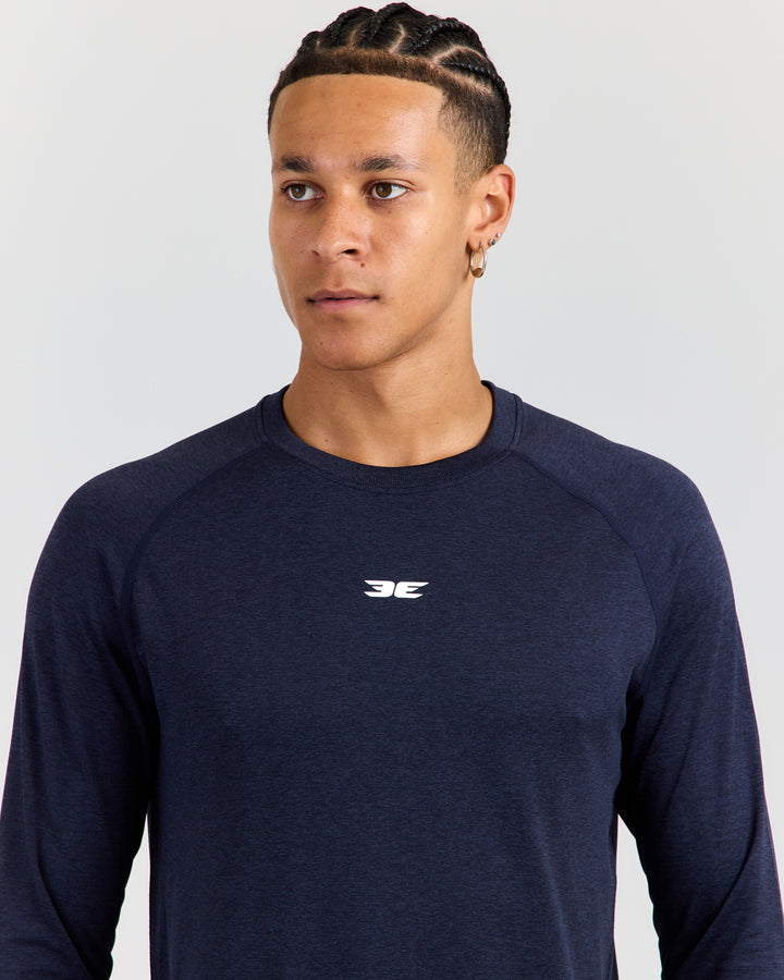 Men's Elite Seamless Long Sleeve - Navy