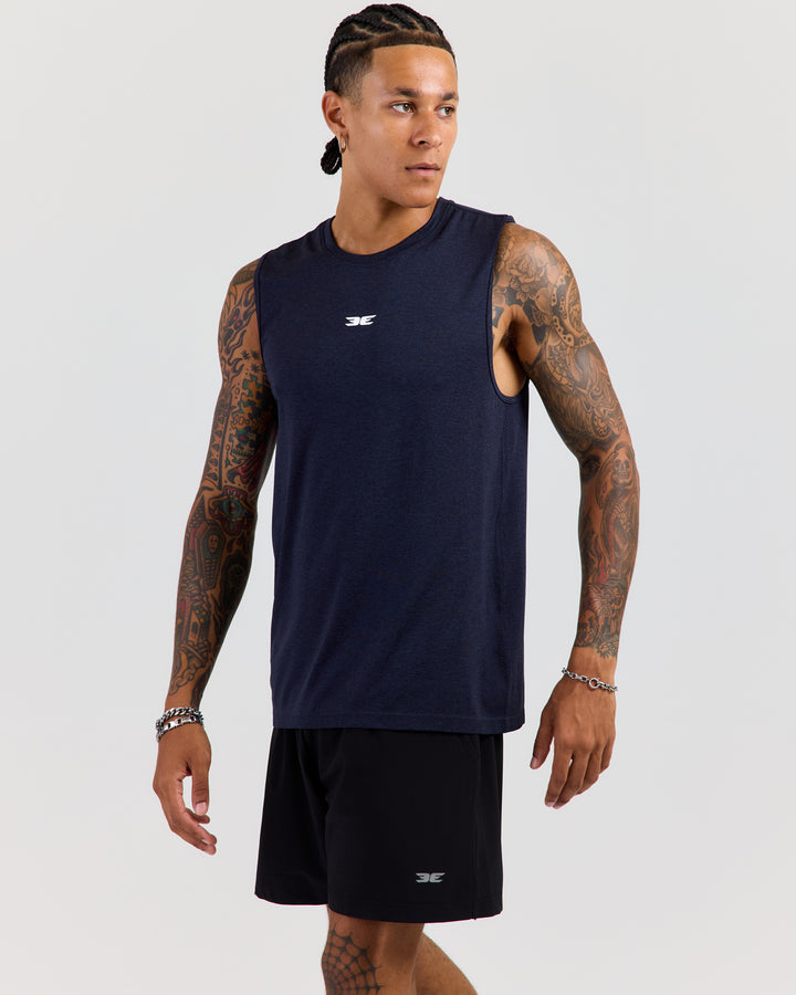 Men's Elite Seamless Tank - Navy