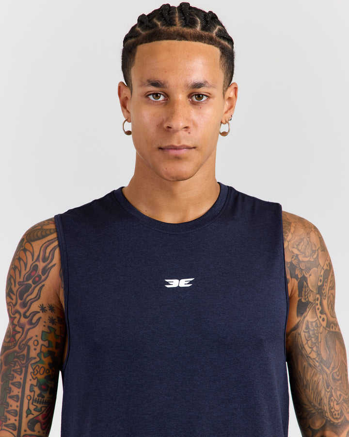 Men's Elite Seamless Tank - Navy