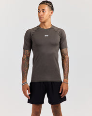 Men's Elite Seamless Slim Tee - Olive Green