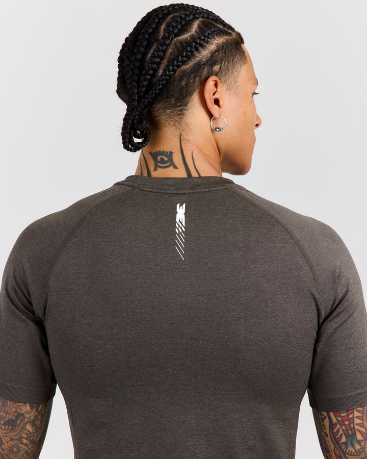 Men's Elite Seamless Slim Tee - Olive Green