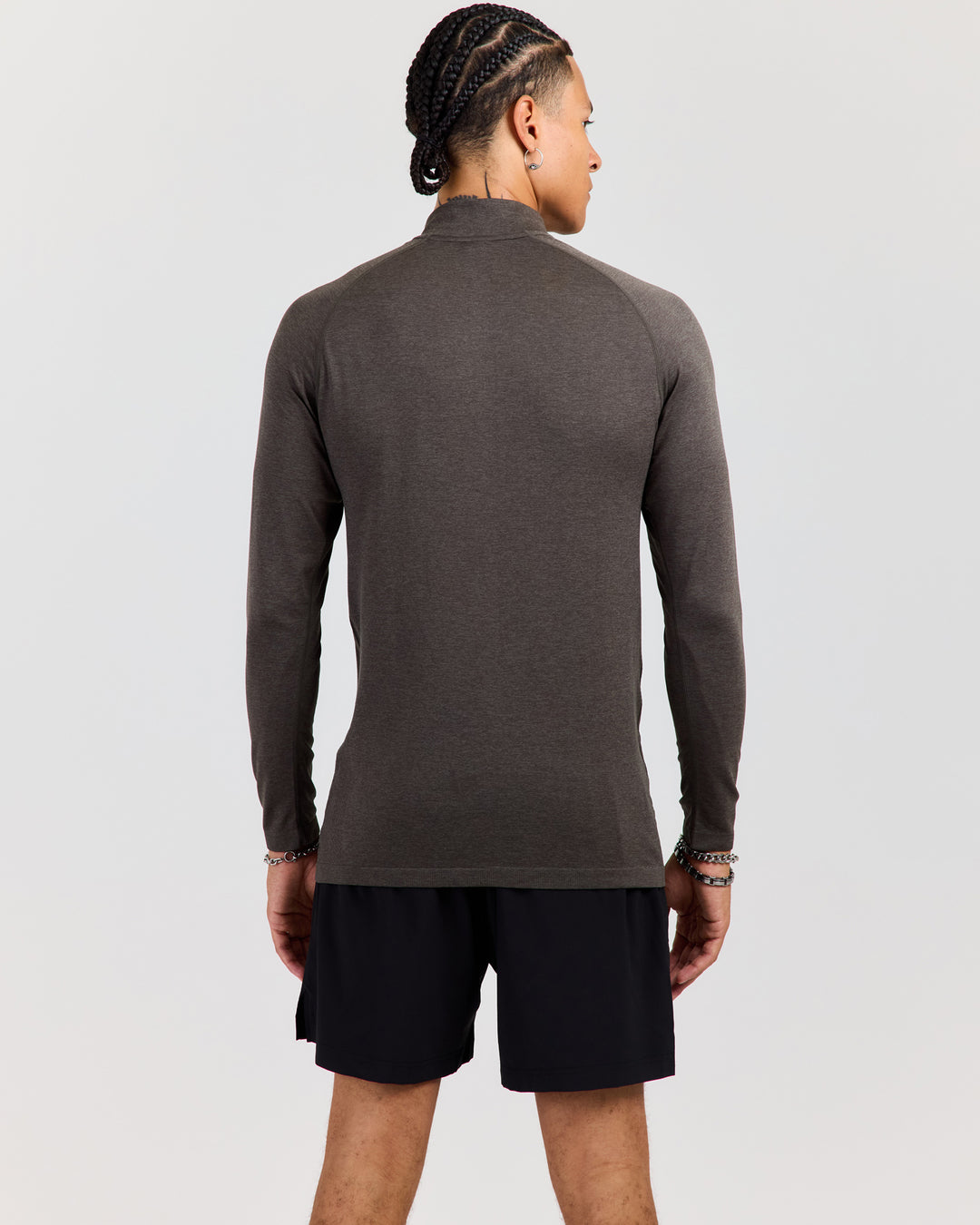 Men's Elite Seamless 1/4 Zip - Olive Green