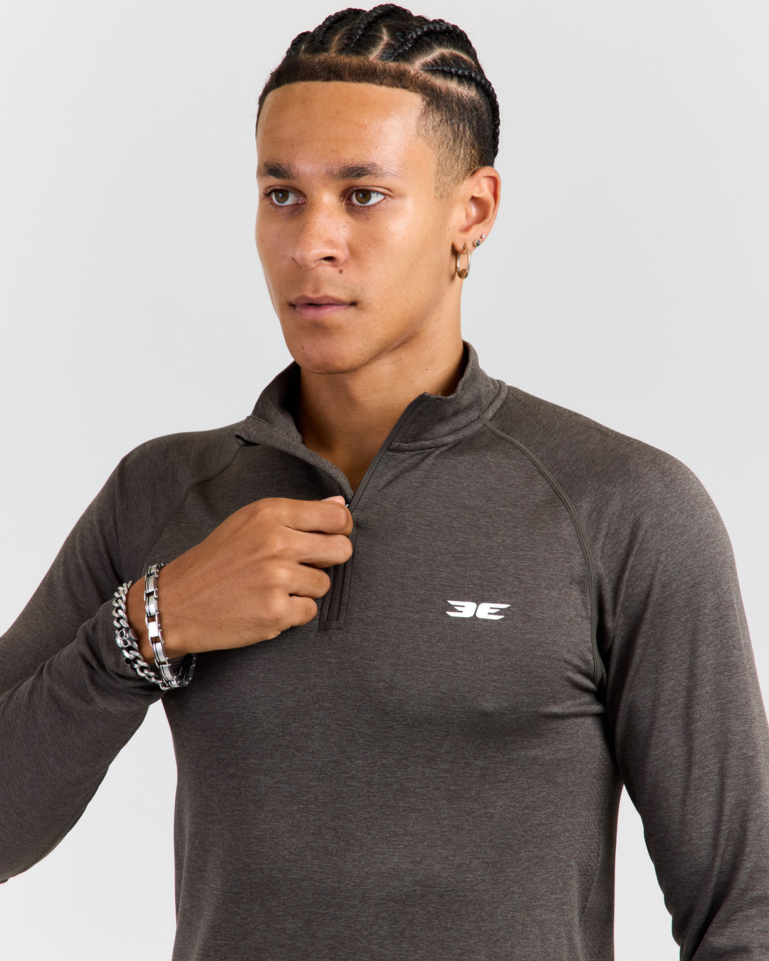 Men's Elite Seamless 1/4 Zip - Olive Green