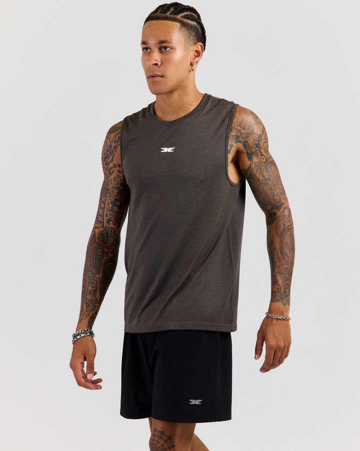 Men's Elite Seamless Tank - Olive Green