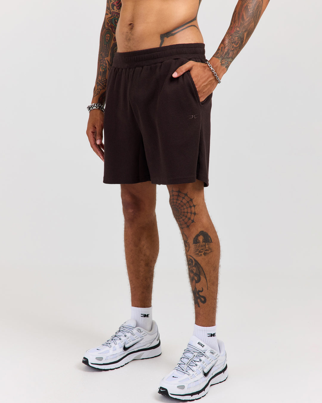 Waffle Shorts - Coffee Bean