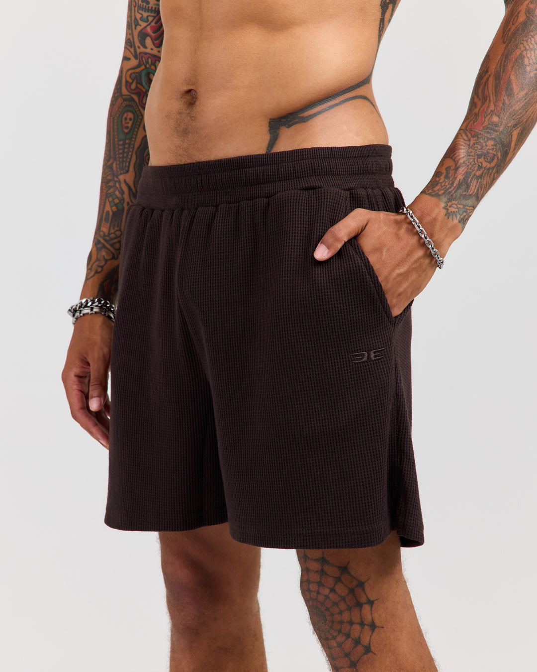 Waffle Shorts - Coffee Bean