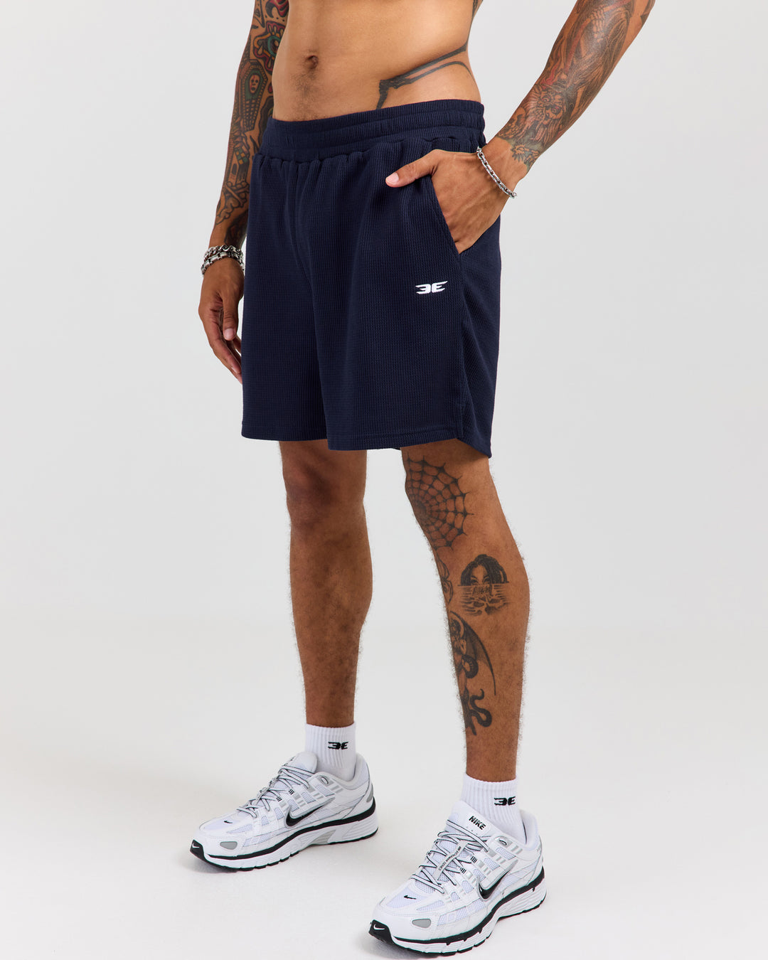 Waffle Shorts - Navy