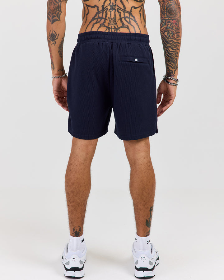 Waffle Shorts - Navy
