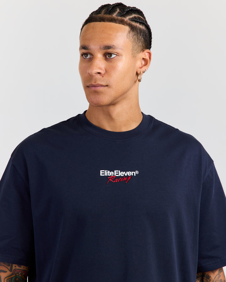 Motorsport Oversized Tee - Navy