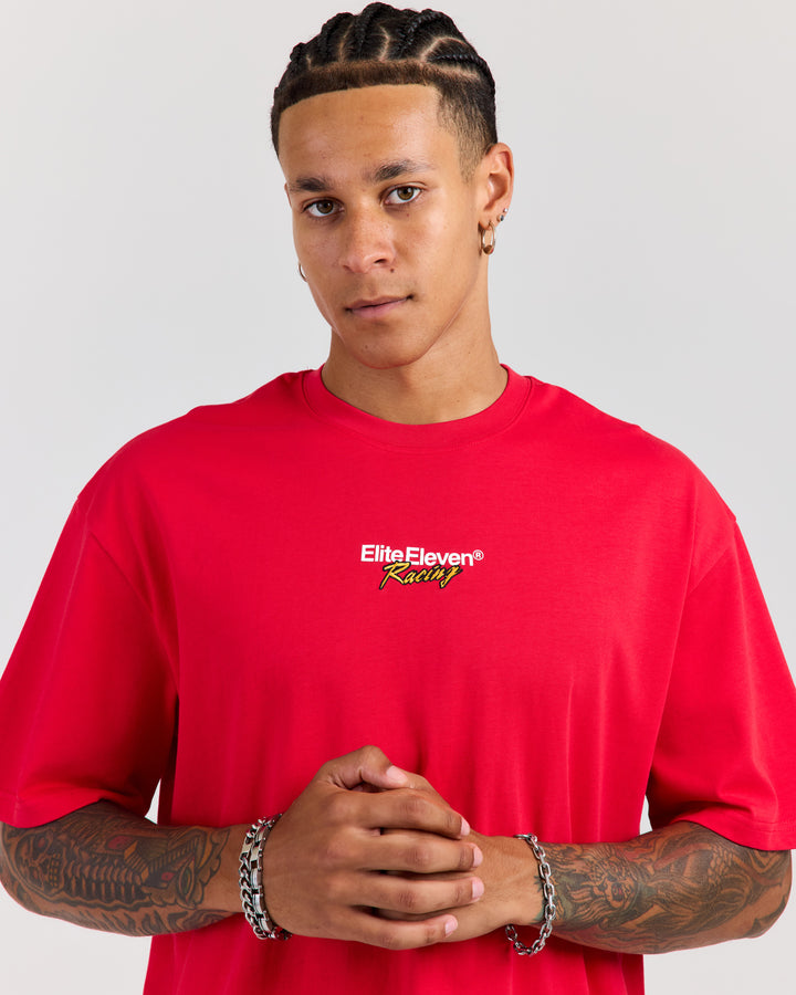 Motorsport Oversized Tee - Red