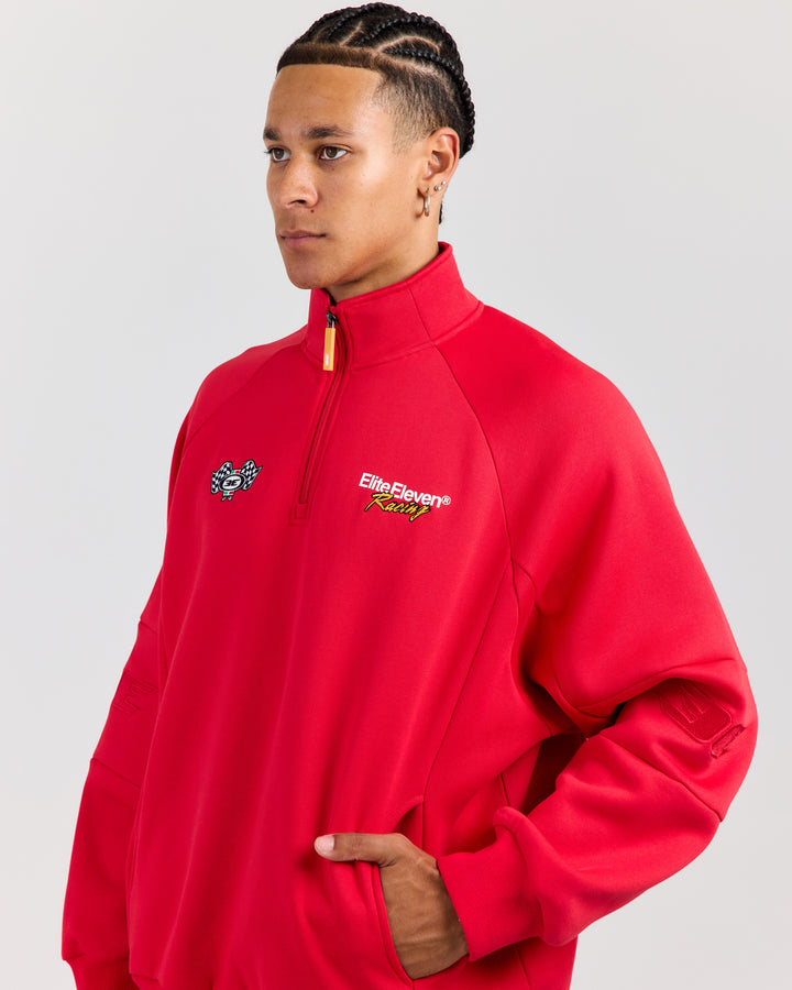Motorsport 1/4 Zip - Red