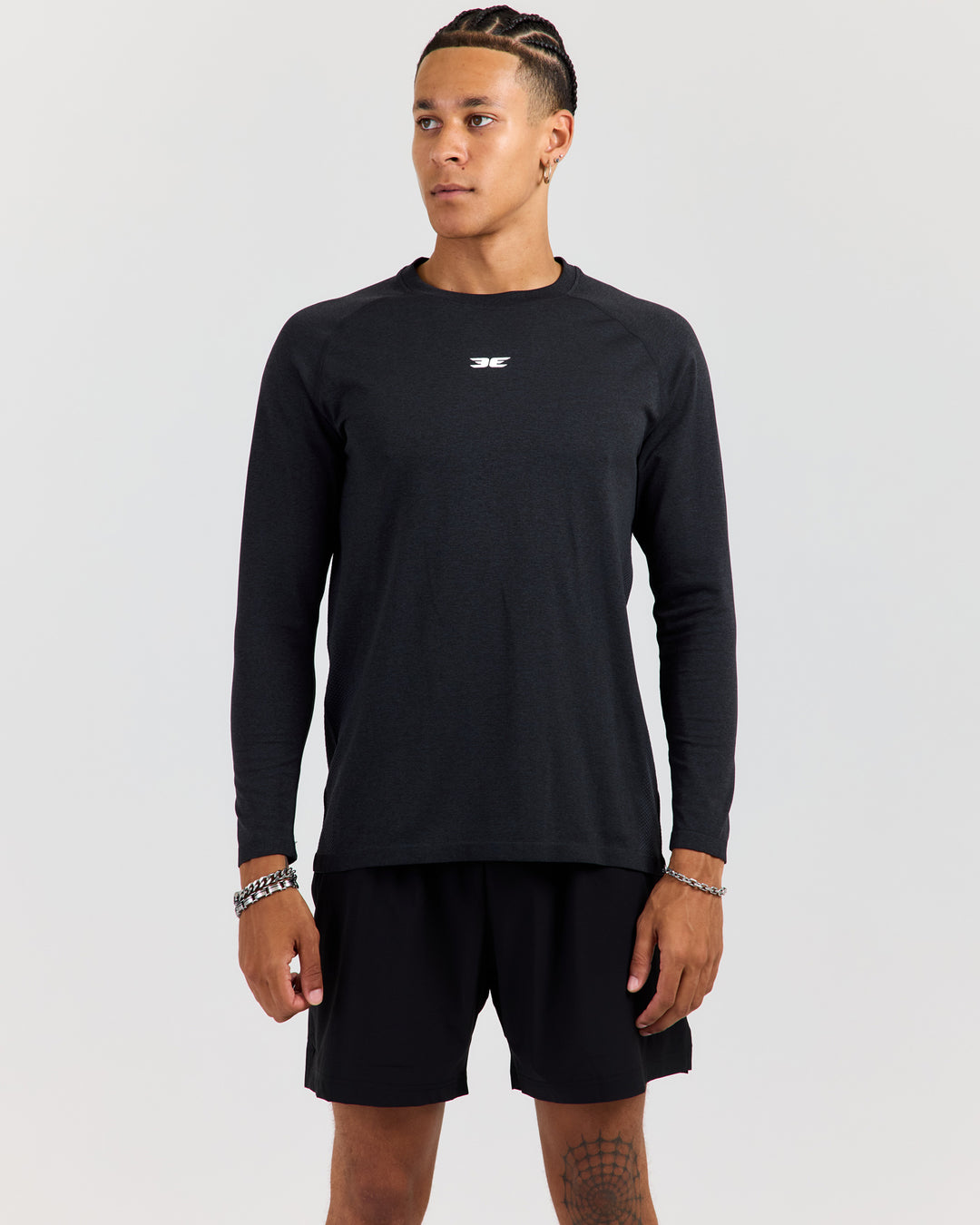 Men's Elite Seamless Long Sleeve - Charcoal