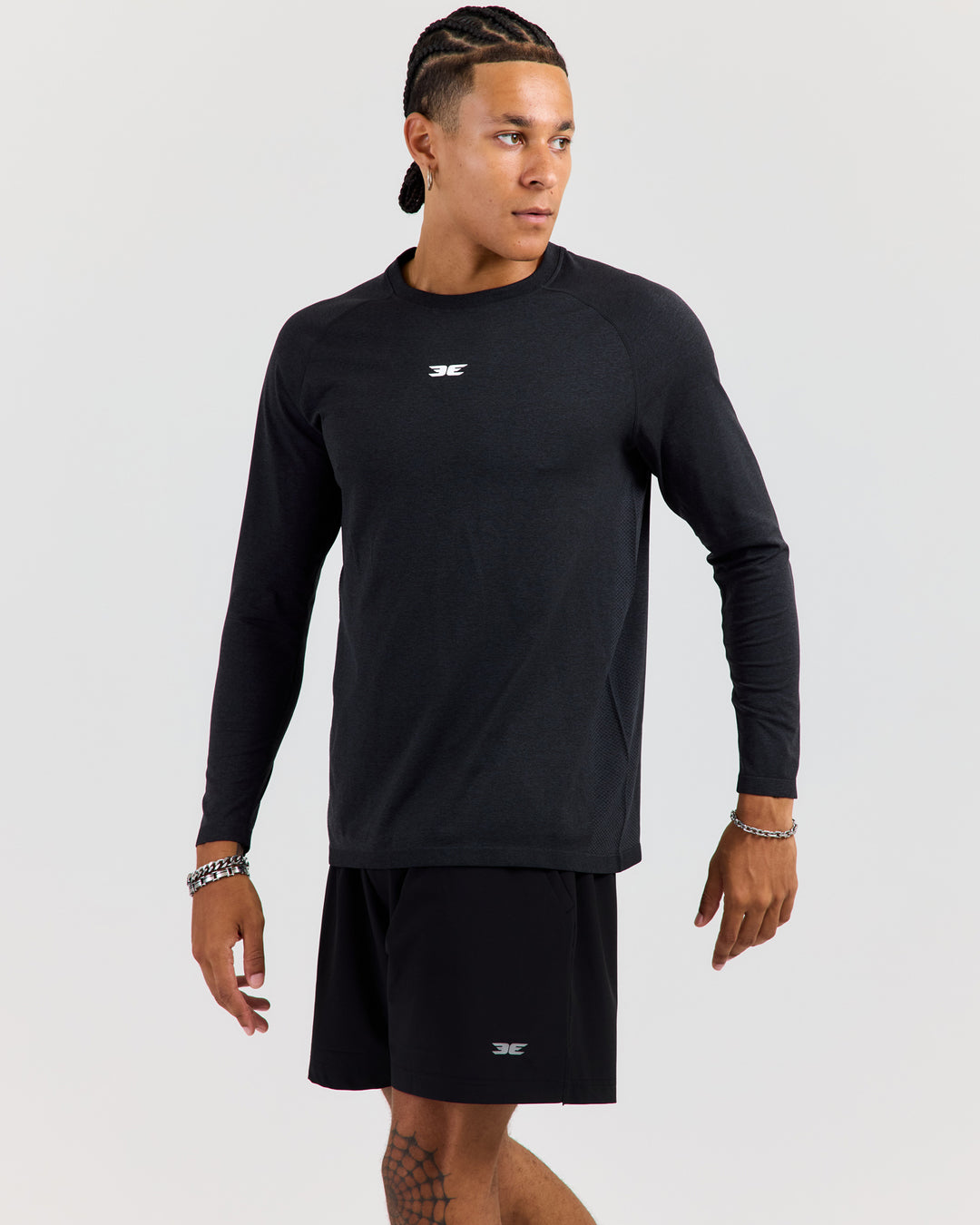 Men's Elite Seamless Long Sleeve - Charcoal