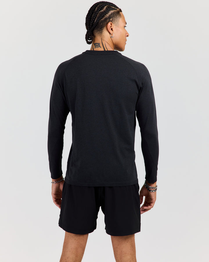 Men's Elite Seamless Long Sleeve - Charcoal