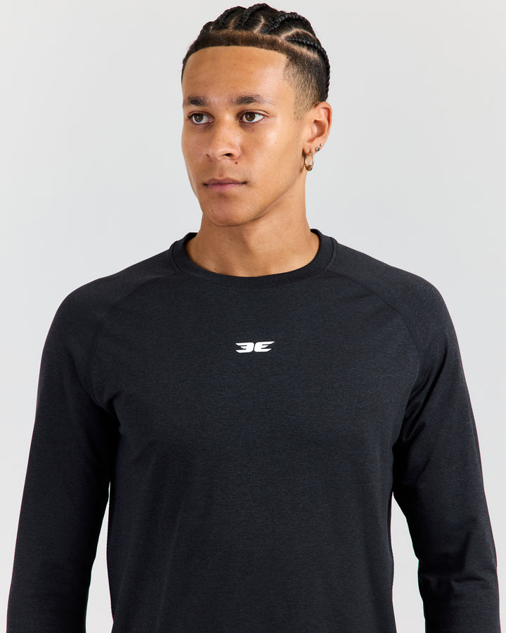 Men's Elite Seamless Long Sleeve - Charcoal
