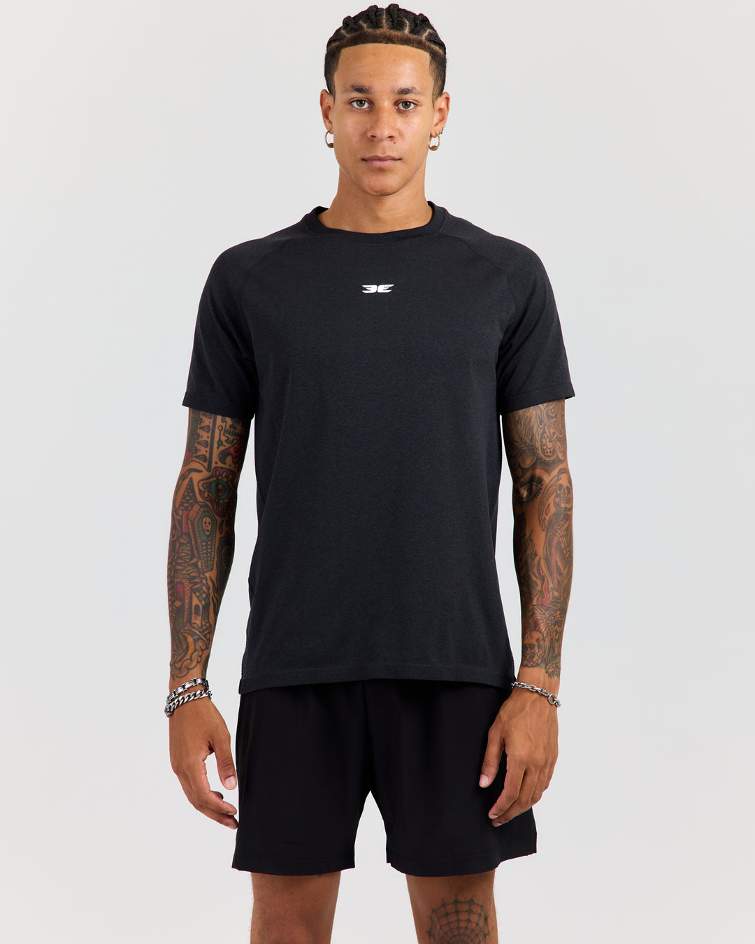 Men's Elite Seamless Regular Tee - Charcoal