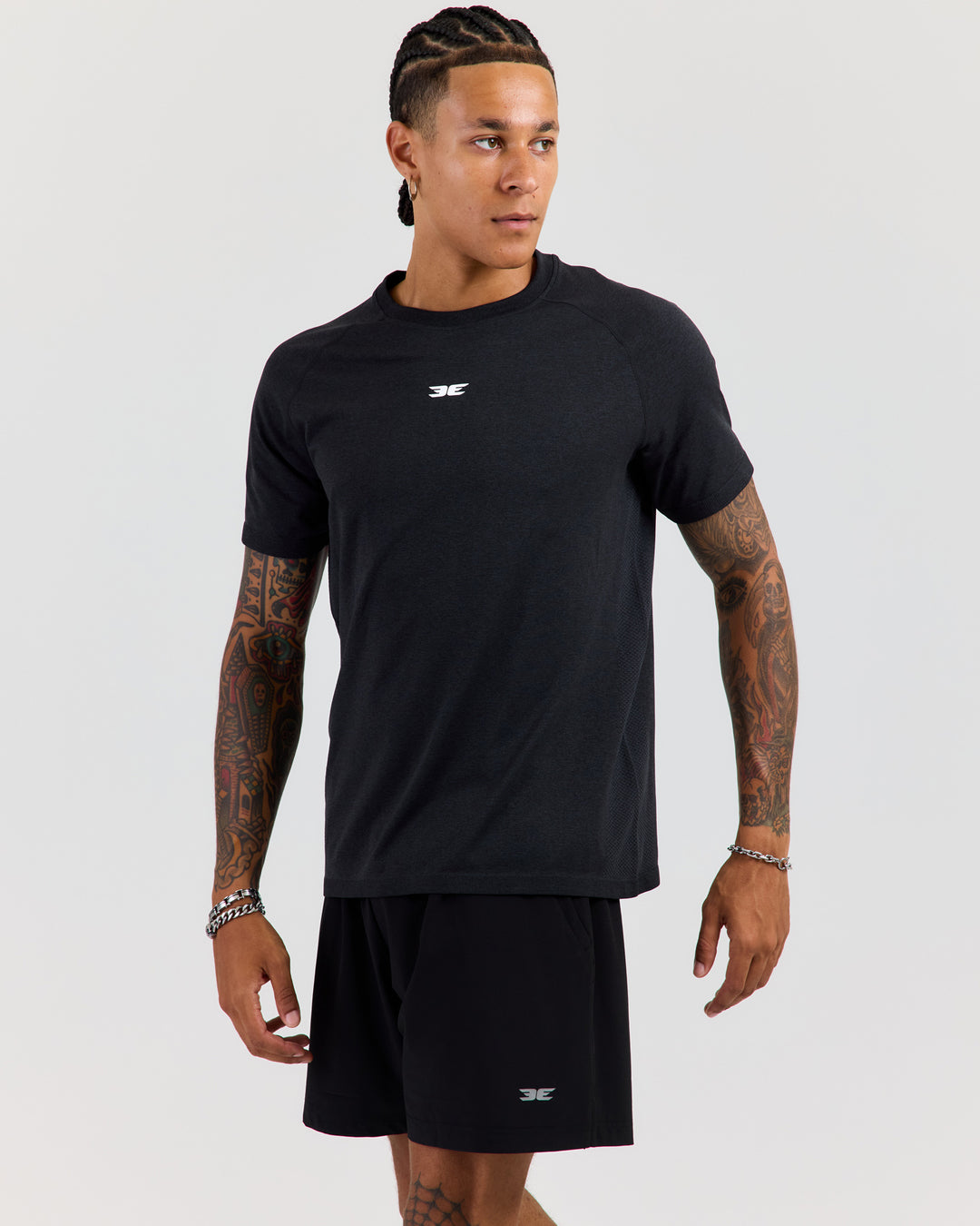 Men's Elite Seamless Regular Tee - Charcoal