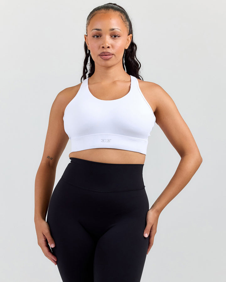 High Support Performance Bra - White