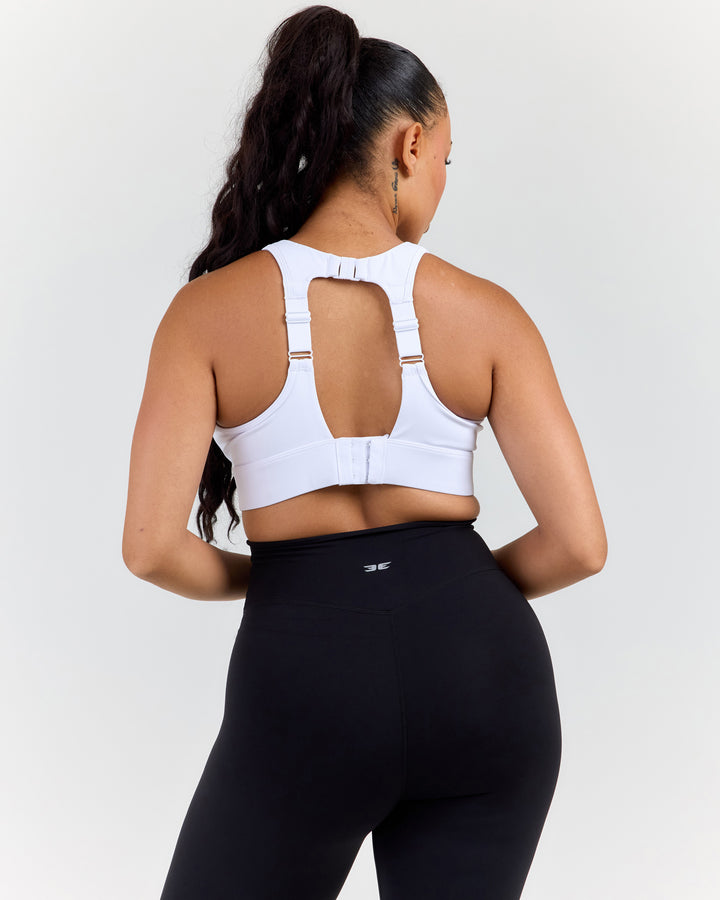 High Support Performance Bra - White