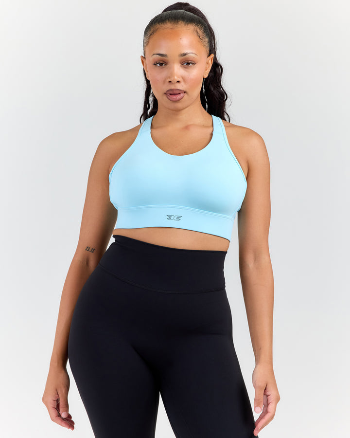 High Support Performance Bra - Ice Blue