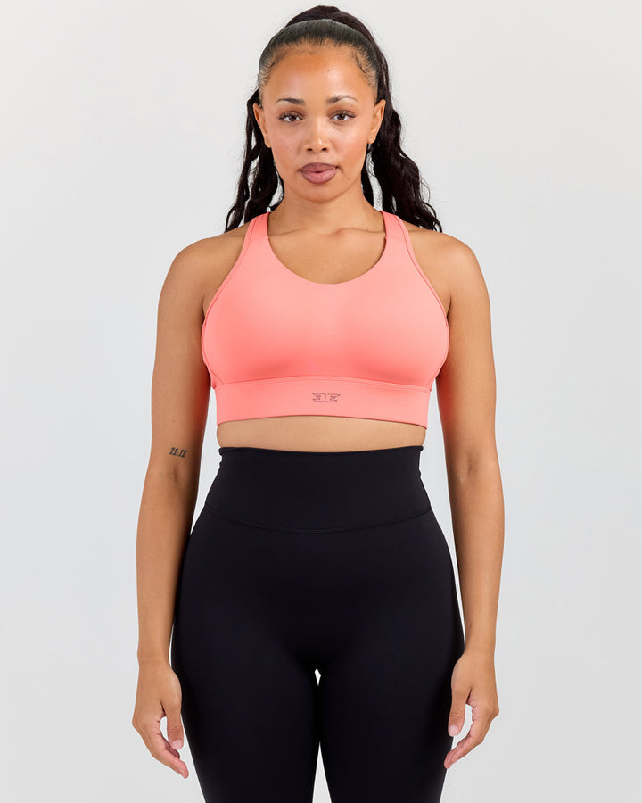 High Support Performance Bra - Coral