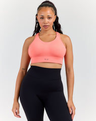 High Support Performance Bra - Coral