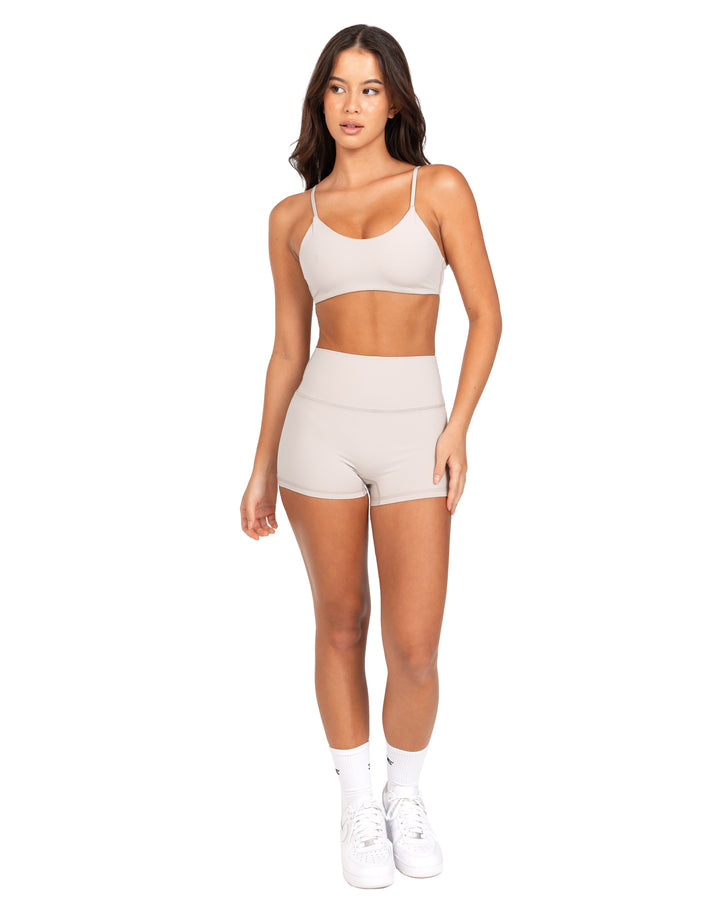 Aura SF Micro Shorts - Oat Latte