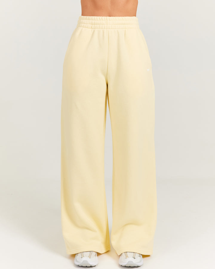 Omni Wide Leg Trackpants - Butter