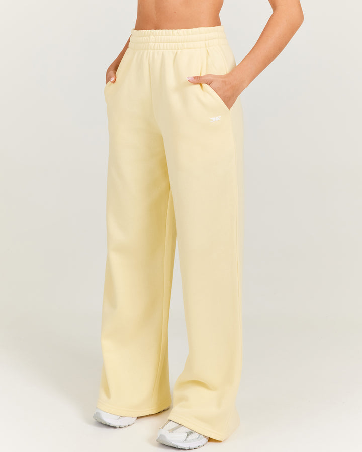 Omni Wide Leg Trackpants - Butter