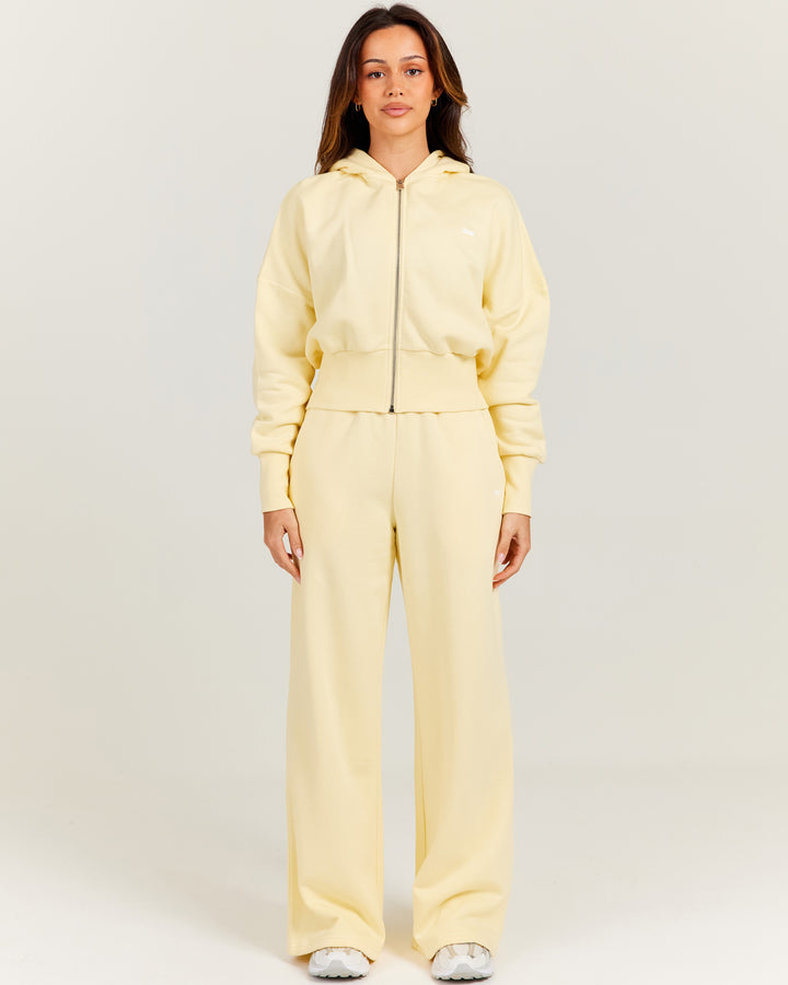 Omni Wide Leg Trackpants - Butter
