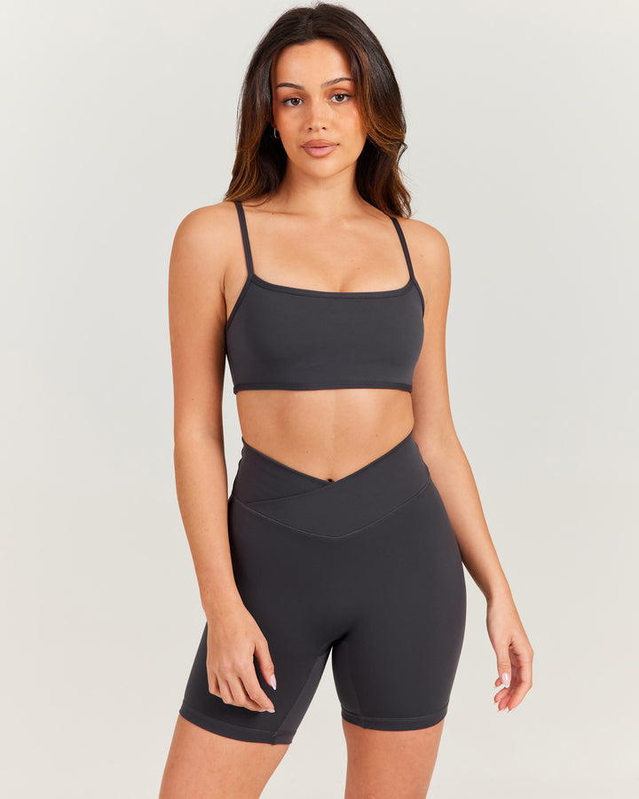 Aura Core Bra - Charcoal